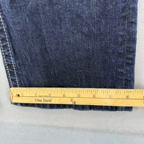 Miss Me Jeans Women's 28x33 (6) Dark Blue Mid Rise Boot Embellished Bling EUC - Picture 14 of 14